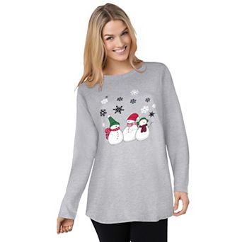 Woman Within Plus Size Holiday Graphic Tee