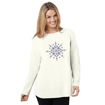Woman Within Plus Size Holiday Graphic Tee