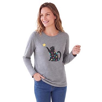 Woman Within Plus Size Holiday Graphic Tee