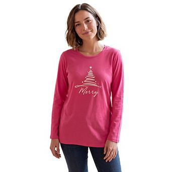 Woman Within Plus Size Holiday Graphic Tee