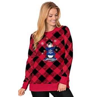 Woman Within Plus Size Fleece Holiday Sweatshirt