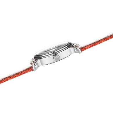 Women's Looney Tunes Bugs Bunny Red Glitter Strap Watch - WBW00012