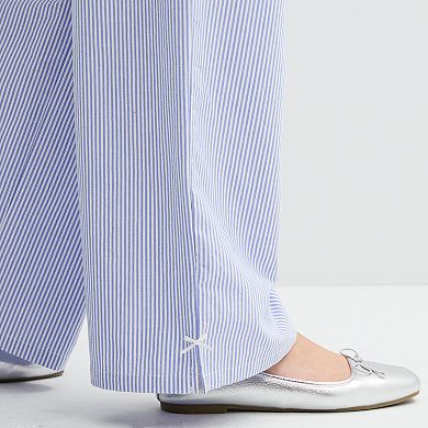 Juniors' Threads of Luxx Striped Boxer Pants
