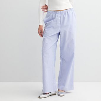 Juniors' Threads of Luxx Striped Boxer Pants