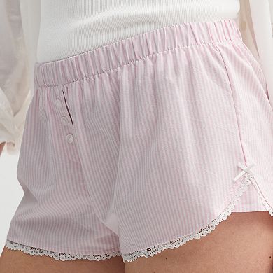 Juniors' Threads of Luxx Boxer Shorts
