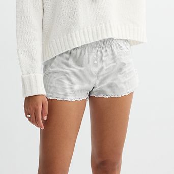 Juniors' Threads of Luxx Button Boxer Shorts