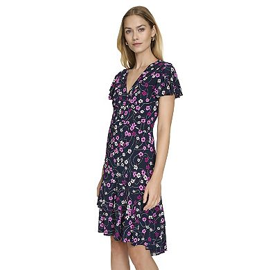 Women's Harper Rose Flutter Sleeve Hem Midi Dress