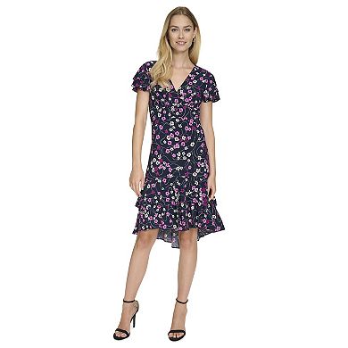 Women's Harper Rose Flutter Sleeve Hem Midi Dress