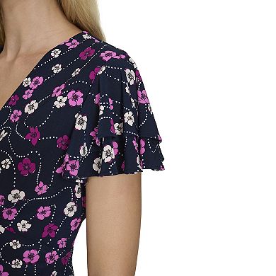 Women's Harper Rose Flutter Sleeve Hem Midi Dress