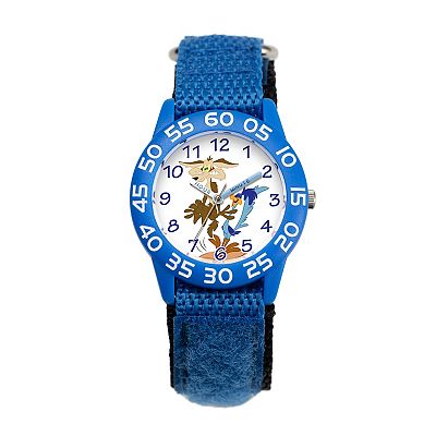 Looney Tunes Wile E. Coyote Road Runner Kids Plastic Time Teacher Watch