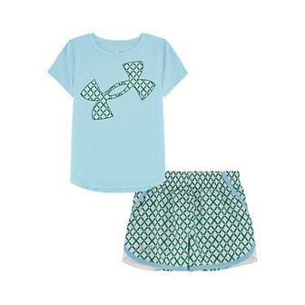 Toddler Girl Under Armour UA Logo Graphic and Shorts Set