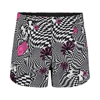 Toddler Girl Under Armour UA Reversible Woven Print and Solid Shorts Set