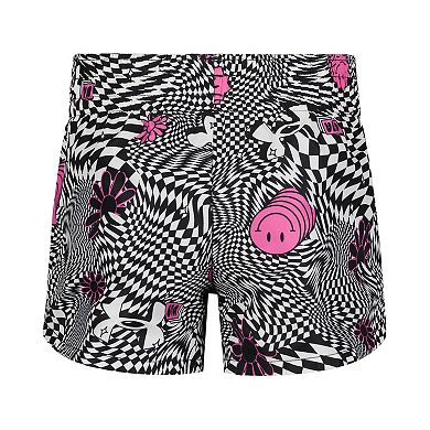 Toddler Girl Under Armour UA Reversible Woven Print and Solid Shorts Set