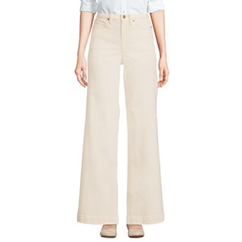 Petite Lands' End High Rise Wide Leg Jeans