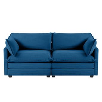 Corduroy Living Room Sectional Sofa - Loveseats