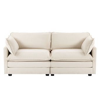 Corduroy Living Room Sectional Sofa - Loveseats