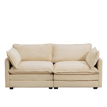 Corduroy Living Room Sectional Sofa - Loveseats
