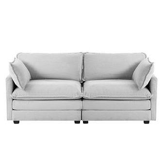 Corduroy Living Room Sectional Sofa - Loveseats