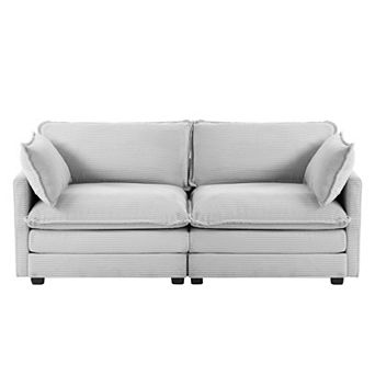 Corduroy Living Room Sectional Sofa - Loveseats