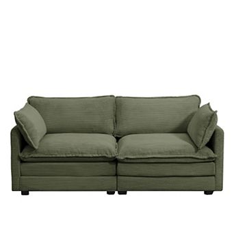 Corduroy Living Room Sectional Sofa - Loveseats