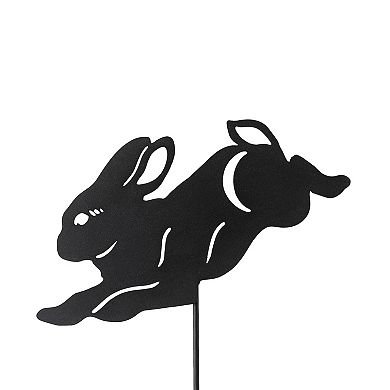 Glitzhome Easter Garden Stake, 16''h Metal Bunny Yard Sign Stake