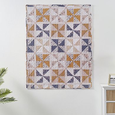 Greenland Home Fashions Pinwheel and Posey Throw Blanket