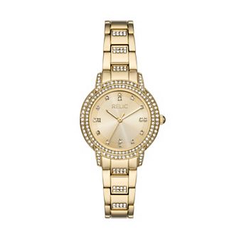 Relic by Fossil Women's Marie Gold Tone Causal Watch