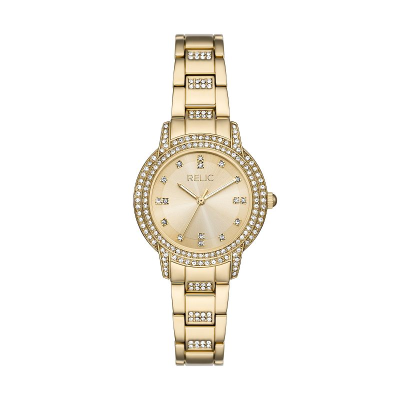 Relic by Fossil Women's Marie Gold Tone Causal Watch, Size: Medium