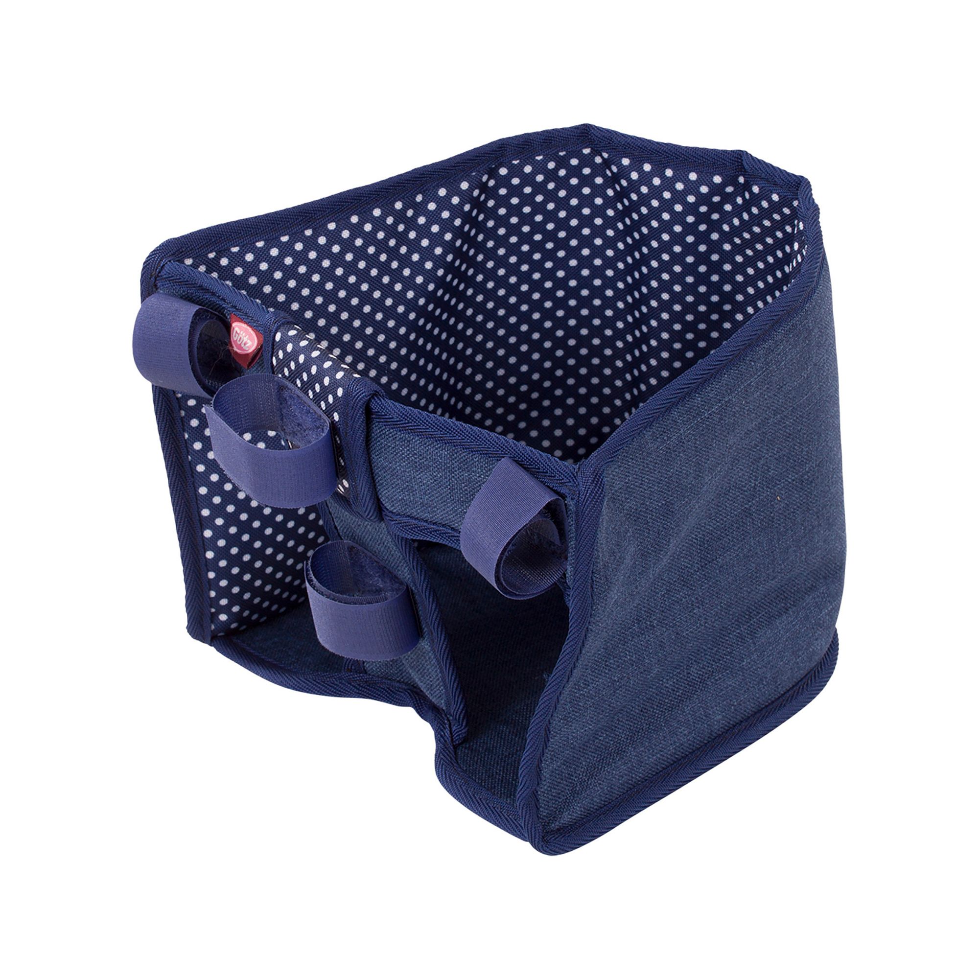 Gotz Bike Seat Blue Clouds - for Dolls up to 20 - Attaches to Handlebars