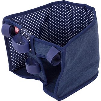Gotz Bike Seat Blue Clouds - for Dolls up to 20" - Attaches to Handlebars of Any Size Bike (No Hardware Needed)