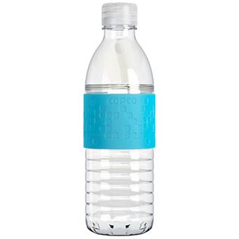 Copco Hydra Water Bottle 16.9 Ounce Non Slip Sleeve Bpa Free Tritan Plastic Reusable