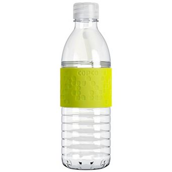 Copco Hydra Water Bottle 16.9 Ounce Non Slip Sleeve Bpa Free Tritan Plastic Reusable