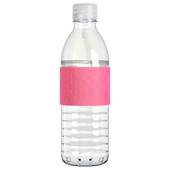 Copco Hydra Water Bottle 16.9 Ounce Non Slip Sleeve Bpa Free Tritan Plastic Reusable