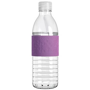 Copco Hydra Water Bottle 16.9 Ounce Non Slip Sleeve Bpa Free Tritan Plastic Reusable