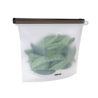 Copco Silicone Food Grade Reusable Storage Bag, Air-Tight, Freezer-Safe, BPA-Free - 9" x 6.9"
