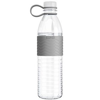 Copco Hydra Sports Water Bottle 20 Ounce Non Slip Sleeve Bpa Free Tritan Plastic Reusable