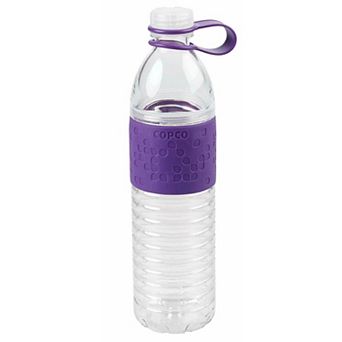Copco Hydra Sports Water Bottle 20 Ounce Non Slip Sleeve Bpa Free Tritan Plastic Reusable