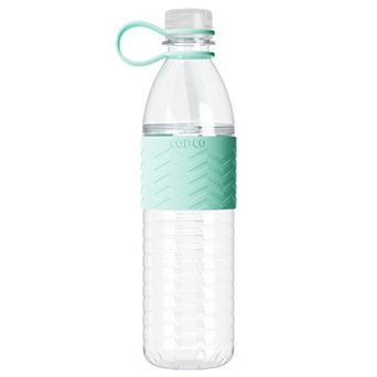 Copco Hydra Sports Water Bottle 20 Ounce Non Slip Sleeve Bpa Free Tritan Plastic Reusable