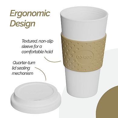 Copco Acadia 16 oz Travel Mug - Insulated Reusable Coffee Tumbler - (Green)