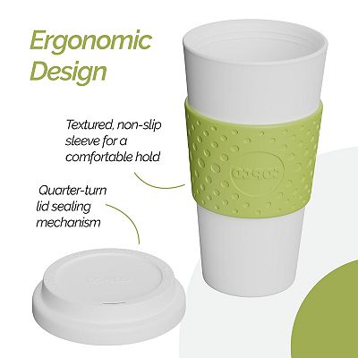 16 oz ceramic coffee mugs Personalized 16 oz. Bistro Coffee Mug, Ceramic, 6 Colors main image 1