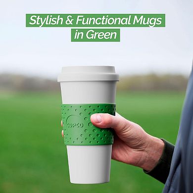 Copco Acadia 16 oz Travel Mug - Insulated Reusable Coffee Tumbler - (Green)