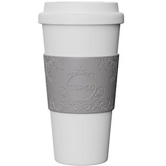 Copco Acadia 16 oz Travel Mug, Insulated Reusable Coffee Tumbler with Double-Walled Plastic, (Blue)