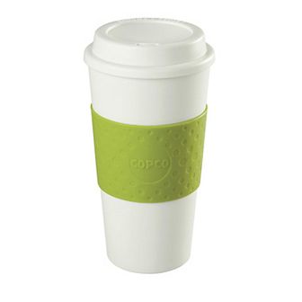 Copco Acadia 16 oz Travel Mug, Insulated Reusable Coffee Tumbler with Double-Walled Plastic, (Blue)