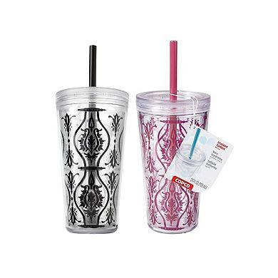 Copco Minimus 24-ounce Double Walled Insulated Tumbler With Removable Straw, Bpa Free
