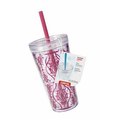 Copco Minimus 24-ounce Double Walled Insulated Tumbler With Removable Straw, Bpa Free