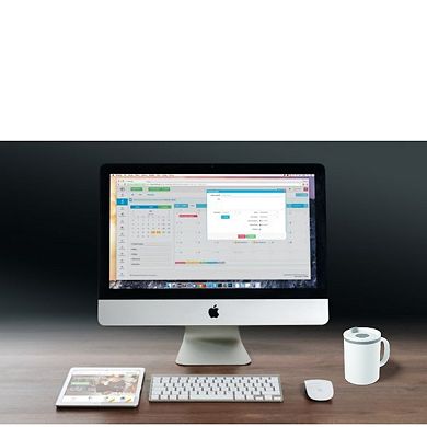 Copco Iconic Double Wall Insulated Travel Desk Mug With Lid Handle, 16 Ounce Gray - White/gray