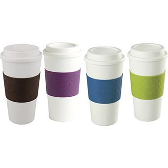 Copco Acadia 16 Oz. Double Walled Insulated Travel Mug With Lid, 4-pack - Assorted Colors
