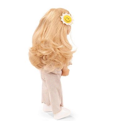 Gotz Little Kidz - Lotta Doll - 14" Multi-Jointed Standing Doll, Long Blond Hair To Wash & Style, 2 Piece Suit Outfit, Handcrafted