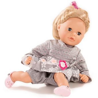Gotz Cosy Aquini 13" Soft Cloth Bath Baby Doll with Blond Hair and Blue Sleeping Eyes