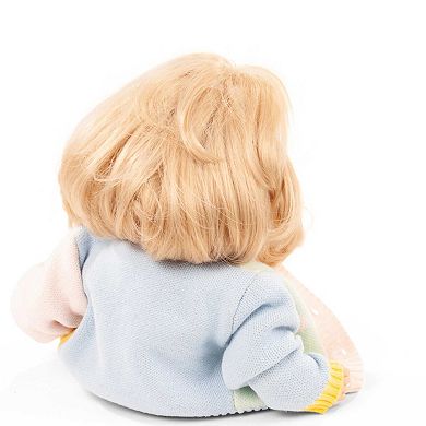 Gotz Cosy Aquini Farbspiel - 13" Bathing Doll - Blond Hair, Sleepy Blue Eyes, Pacifier & Cardigan Outfit, Water Floating Quick Dry Body